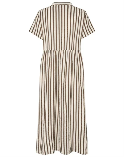 Lollys Laundry - AliyaLI Midi Kjole - Dark Mokka